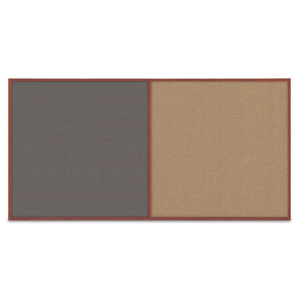 Enclosed Corkboard, 3 Door, 96"x48", 4" Fra